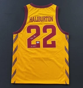 Tyrese Haliburton signiertes Iowa State Retro Marken Trikot Beckett BAS Go Cyclones! - Bild 1 von 3