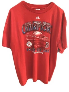 Boston Red Sox World Series 2007 Championship Shirt Neu mit Etikett 2-seitige Grafikaufstellung - Bild 1 von 6