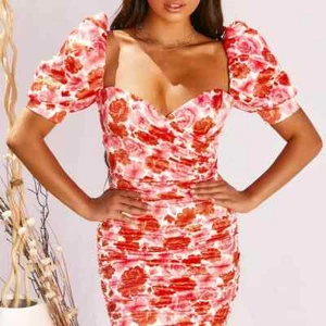 Women's Ruffled Shoulder Short Floral Dress - Picture 1 of 4