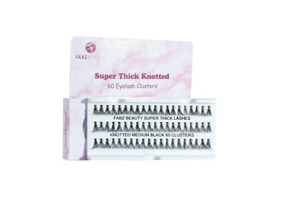 Super Ultra Thick Knotted Volume False Individual Eyelashes Cluster Flare Lashes - Image 1 of 3