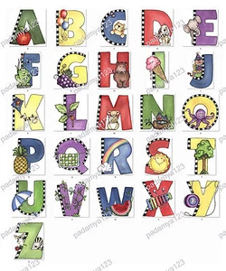 30 personalisierte Adressetiketten Alphabete Monogramme (AA 3) - Bild 1 von 3
