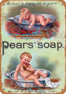 Metal Sign - 1891 Pears' Soap 3 -- Vintage Look