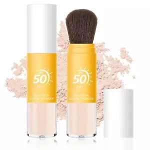 Mineral Sunscreen Setting Powder SPF 50 Mineral Brush Powder Oil Control Natural - Picture 1 of 5