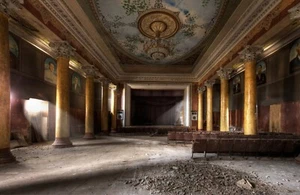 Fototapete VLIES-RAUMVERLÄNGERUNG-(6461S)-Tapete Säule Alt Flur XXL - Bild 1 von 3
