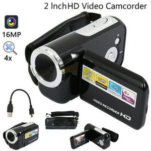 2" LCD 1080P Digital Video Camera Camcorder 16MP 16X Zoom Mini DV Camera Black - Picture 1 of 12