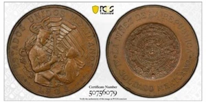 MEXICO. Soldado Mexicano Medal Struck in COPPER, 1938. PCGS MS-63BN. - Picture 1 of 4