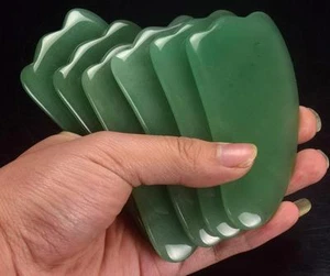 1pcs Natural Gua Sha Tool Jade Guasha SPA Message Tool Healty Cure Free Shipping - Picture 1 of 7