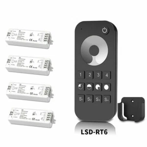 DC5-36V Wireless LED Dimmer Controller 4Zone RF Remote fr Single Color Led Strip - Picture 1 of 21