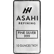 10 oz Silver Bar - Asahi Refining .999 Fine