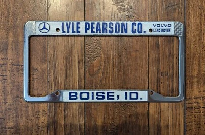 Lyle Pearson Boise Idaho Mercedes Benz Volvo Land Rover License Plate Frame Foto 1 de 2