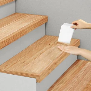 Clear Non Slip Stair Treads for Wooden Steps Indoor 5 Pack 4" x 32" Pre-Cut A... - Picture 1 of 4