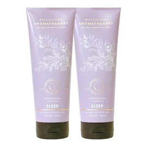 2 PACK! AROMATHERAPY CEDARWOOD + VANILLA BODY WASH BATH & BODY WORKS LARGE - Picture 1 of 3