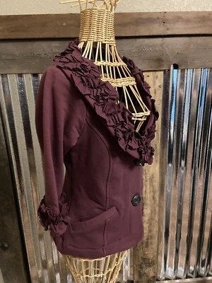 Nick And Mo Exclusive Collection For Nordstrom Small ruffled Jacket Blazer Plum - Image 1 of 4