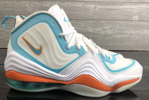 Nike Air Penny V White Oracle Aqua "Miami Dolphins" Men's Size 7 CJ5396-100 - Picture 1 of 12