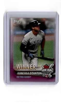 2021 Topps Home Run Challenge Winners September Giancarlo Stanton 739/765 New - Image 1 of 2