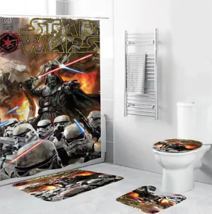 Darth Vader and The Imperial Army Bathroom Sets, Shower Curtain Sets. - Picture 1 of 3