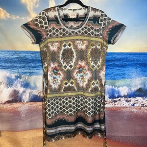 Avoca Anthology Dublin Fleur Printed Dress with Beaded Neckline. Size 3.#T - Picture 1 of 21