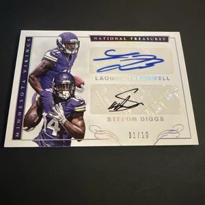 2016 National Treasures Stefon Diggs & Laquon Treadwell Dual Auto /10 - Picture 1 of 12