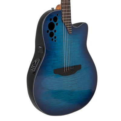 Ovation Celebrity Elite Plus 2024 edición limitada Guitarra A/E - Llama Azul - Caja Abierta Foto 1 de 4