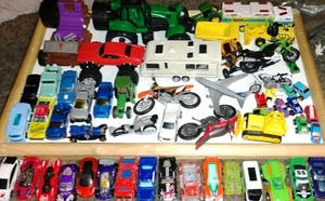 Huge Used Toy Lot Mixed Vehicles Tonka Hotwheels Car Die Cast Mixed Collection - Picture 1 of 3