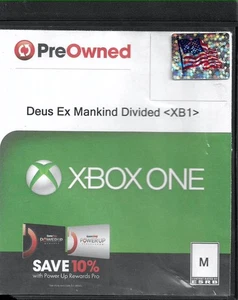 Deus Ex: Mankind Divided -- Day One Edition (Microsoft Xbox One, 2016) con disco - Imagen 1 de 2