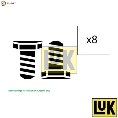 SCREW SET FLYWHEEL 411 0124 10 FOR ALFA ROMEO FIAT FIORINO/Box/Body/MPV QUBO - Image 1 of 4