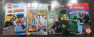 LEGO City, Scholastic Book Lt Of 4 Lego City Ninjago - Picture 1 of 2