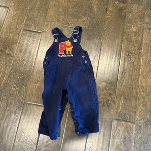The Disney Store Toddler 2T Winnie the Pooh Overalls *missing A Roller Bar* Read - Picture 1 of 11