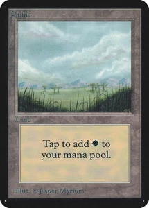 Plains (B Little Trees) Alpha HEAVILY PLD Basic Land MAGIC MTG CARD ABUGames - Picture 1 of 1