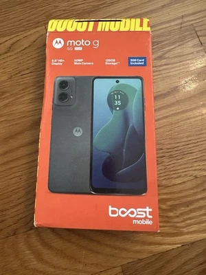 Locked To Boost Mobile Moto G 5G (2024) 6.6" HD+ 4GB RAM 128GB 50MP, - Image 1 of 4