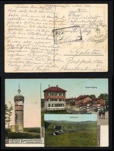 1917 Germany Postcard to Turkey, Fieldpost Munsingen Military Training Ground - Picture 1 of 3