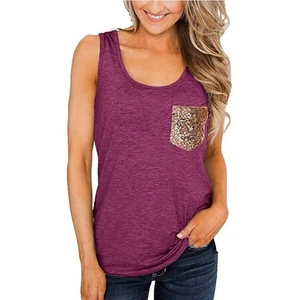 Mina YTao Tank Tops for Women,Womens Plus Size Cami Tank Tops Summer Cas (Vinyl) - Picture 1 of 6