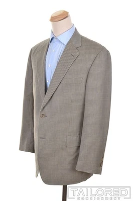 SAMUELSOHN Colorful Plaid Check 100% Wool Mens Blazer Sport Coat Jacket - 43 R - Image 1 of 4