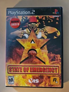 PS2 State of Emergency (Sony PlayStation 2, PS2, 2003) CIB con manuale e scheda di registrazione - Foto 1 di 4