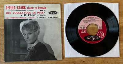 45 7" FRENCH EP PETULA CLARK QUE VOULEZ VOUS DE PLUS - Image 1 of 2