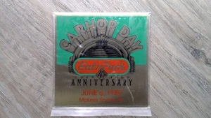 Daytona Trophy Car Hop Day 40th Anniversary Metal Plaque 1989 - Picture 1 of 2