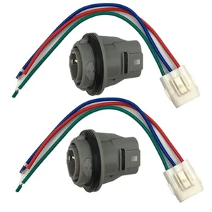 2 Front Turn Signal Light Socket Connector Harness W/ 3-Wire Kit Compatible w... - Picture 1 of 7