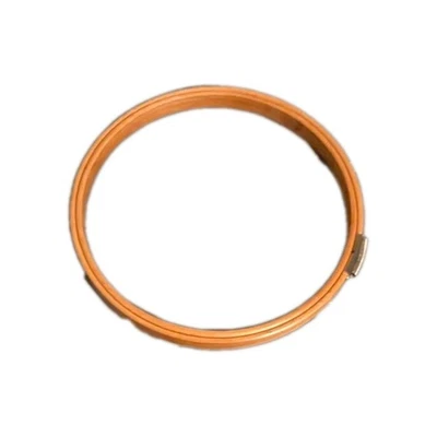 Vintage Gibbs 6" Embroidery Hoop Felt Grip Spring Tension Wood Made In USA - Image 1 of 3