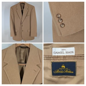 Brooks Brothers Vintage CamelHair Unionmade USA Blazer Jacket 39S Bespoke Formal - Picture 1 of 7