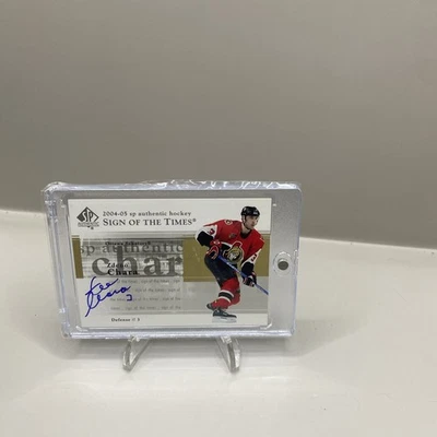 2004-05 UD SP Authentic hockey Zdeno Chara Sign of the Times auto card SENATORS - Image 1 of 2