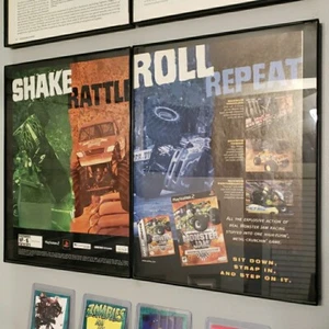 FRAMED 2002 Monster Jam Maximum Destruction Monster Truck Video Game Wall Art - Picture 1 of 8
