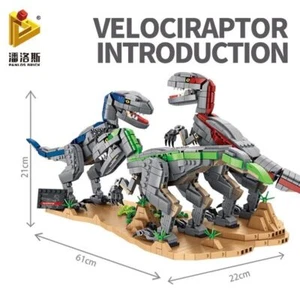 Building Blocks MOC Dinosaur World Ideas Velociraptor Bricks Model Kids DIY Toys - Picture 1 of 4