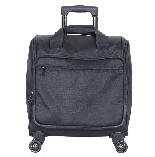 Netpack Black 16" Four Wheeled Duffel made w/ 1680 D Polyester + Swivel Wheels - Image 1 of 4