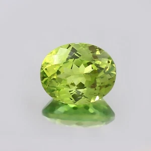 Natürlich Ceylon Grün Peridot Saphir 4.20 Karat Lose Oval Schliff Edelstein - Bild 1 von 6