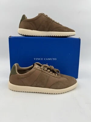 Vince Camuto Mens Kooper Fashion Sneaker Size 10 Mink Tan And Green Lace Up - Image 1 of 4