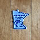 Minnesota State Light Blue 3-D Molded Rubber Land Of Lakes St. Paul Map