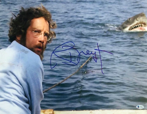 RICHARD DREYFUSS SIGNED AUTOGRAPH "JAWS" 16X20 PHOTO - HOOPER BECKETT BAS COA 1 Cover