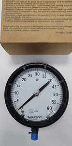 Ashcroft Duragauge Pressure Gauge 45-1379 60PSI - Picture 1 of 4
