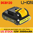 12V 3.0Ah 12 Volt Xr Max Lithium Battery Replace For Dewalt Dcb127 Dcb120 Dcb121