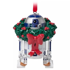 Disney  Star Wars R2-D2 Sketchbook Christmas Ornament Wreath Lights & Sound - Picture 1 of 5